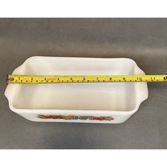 Fire King Loaf Pan Anchor Hocking Natures Bounty Loaf Pan 1Qt Retro 1970-Vintage - Picture 10 of 10